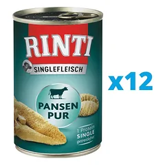 RINTI Singlefleisch Rumen Pure 12 x 400 g monoproteininis prieskrandis