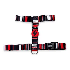 Dashi Slide Back Harness - šunų apsauginiai pakinktai, dryžuotas raštas — 5 nuotrauka
