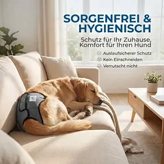 Nature Pet kelnaitės šunims šunytės rujuoklės ir nesusilaikymo atvejais, 1 XS / 31 -34 cm / juoda — 2 nuotrauka