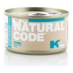 Natural Code Kitten Tonno drėgnas maistas augantiems kačiukams su tunu, 85 g