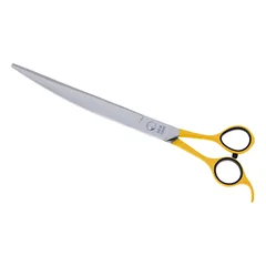 Geib Crab Curved Scissors Level 1 - curved scissors for pet grooming with a single-sided micro-grind, 9,5" — 4 nuotrauka