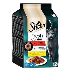 Sheba Fresh Cuisine Taste of Paris drėgnas maistas katėms, ekonominė pakuotė 36 x 50 g