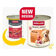 Animonda GranCarno Dog Puppy kalakutas, drėgnas maistas šuniukams 800 g — 2 nuotrauka