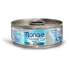 Monge Jelly Senior kons. pašaras senyvoms katėms su tunu ir ančiuviais 80g