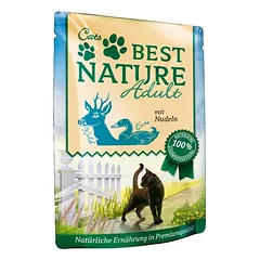 Best Nature Cat Adult drėgnas maistas katėms, ekonominė pakuotė 32 x 85 g, 80 - 99 g — 3 nuotrauka