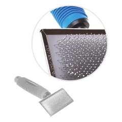 Happet Slicker Brush Soft šukos trumpam ir vidutiniam kailiui augintiniams, M — 3 nuotrauka