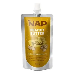 NAP žemės riešutas sviestas šunims bananas 120 ml