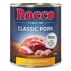 Rocco Classic Pork mišrus rinkinys, drėgnas maistas šunims, 6 x 400g — 5 nuotrauka
