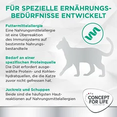 Concept for Life Veterinary Diet Hypoallergenic su arkliena, drėgnas maistas katėms — 3 nuotrauka