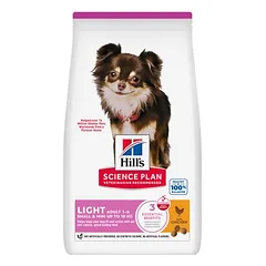Hill's Science Plan Adult 1-6 Light Small & Mini mit Huhn nuotrauka