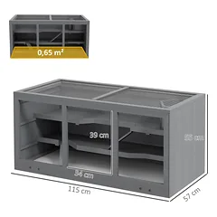 Mažų gyvūnėlių narvas 115 × 57 × 55 cm — 3 nuotrauka