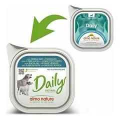 Almo Nature Daily Dog menkė su žaliosiomis pupelėmis, drėgnas maistas šunims 100 g — 2 nuotrauka