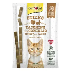GimCat Sticks with Turkey & Rabbit 4x5 g