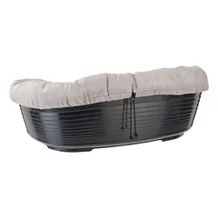 Ferplast rinkinys: guolis Siesta Deluxe su užvalkalu Sofà, smėlio spalvos tvidas, Dydis 4: L 61,5 x B 45 x H 21,5 cm — 4 nuotrauka