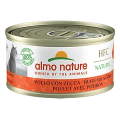 Almo Nature HFC Natural Vištiena su moliūgu drėgnas maistas suaugusioms katėms, 70 g