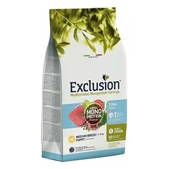 Exclusion Mediterraneo Dog Puppy Tuna Medium Breed 12 kg