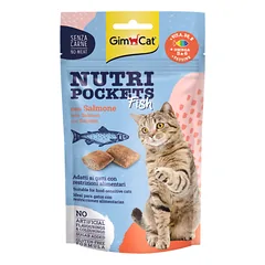 Skanėstai katėms GIMCAT NUTRI POCKETS Fish with Salmon 60g