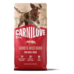 CARNILOVE ACTIVE Dog Lamb & Wild Boar sausas pašaras šunims