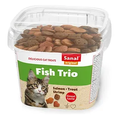 Sanal Fish Trio Cup pašaro papildas katėms 75 g
