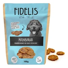 FIDELIS kalakutienos mėsainiai, skanėstai šunims (100 g)