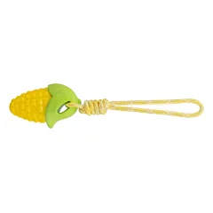 Trixie Žaislas šuniui Kukurūzų burbuolė ant virvės, TPR, 13 cm/34 cm