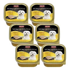 ANIMONDA Dog Vom Feinsten Adult Jautiena, kiaušiniai, kumpis 6x150g