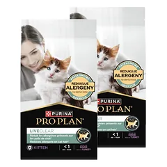 PRO PLAN LiveClear kačiukų maistas, turtingas kalakutiena 2x1,4 kg