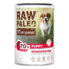 VetExpert Raw Paleo Puppy konservai su jautiena šuniukams