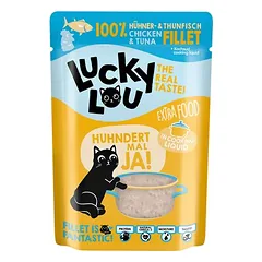 Lucky Lou Extra Food drėgnas maistas katėms, ekonominė pakuotė 24 x 70 g — 5 nuotrauka