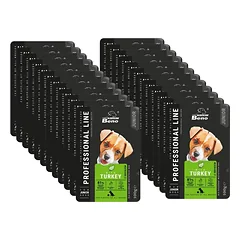 SUPER BENO Junior visų veislių šuniukų paketėlis su kalakutiena 24x100g