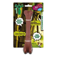 Mr. Dental Bambone Bone Beef kramtomasis žaislas dideliems ir milžiniškiems šunims su jautienos skoniu, L/XL