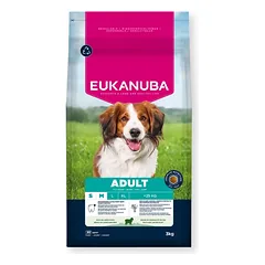 Eukanuba Life Care Adult sausas maistas mažų ir vidutinių veislių šunims su ėriena ir ryžiais, S/M, 3 kg