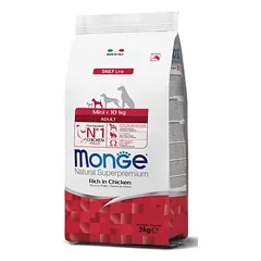 Monge mini adult sausas pašaras (vištiena) 7,5kg