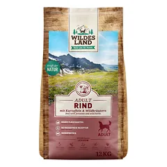 WILDES LAND Beef&potatoes sausas begrūdis pašaras suaugusiems šunims su jautiena, 12 kg