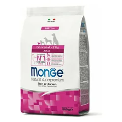 Monge Extra Small Adult su vištiena, sausas maistas šunims 0,8 kg