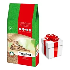 JRS Cats Best Eko Plus -  Medinis kraikas su grumstais 30l / 13kg + Staigmena katei