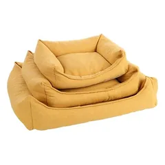 Flamingo Hundebett Baldar rechteckig gelb