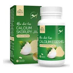 Pokusa RawDietLine Calcium Eggshell 120tbl. - papildas iš vištų kiaušinių lukštų, stiprinantis kaulus ir dantis — 2 nuotrauka