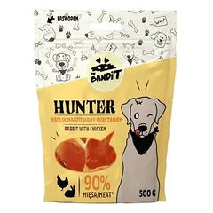 Mr.Bandit Hunter su triušiena ir vištiena, skanėstai šunims 500 g parduotuvėje petreon.lt