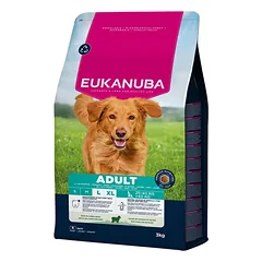 Eukanuba Adult Large Lamb And Rice sausas maistas dideliems suaugusiems šunims su ėriena ir ryžiais, 3 kg