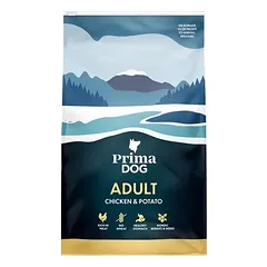 PrimaDog Vištiena & Bulvės sausas maistas visiems suaugusiems šunims 10 kg