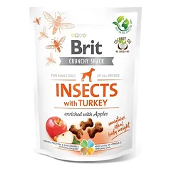 BRIT CARE Dog Crunchy Cracker Insects rich in Turkey 200g