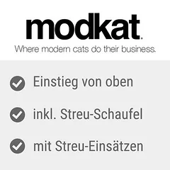 Modkat Katzentoilette, Modkat Katzentoilette weiß — 2 nuotrauka