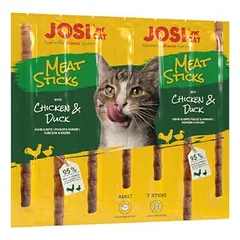 JosiCat Meat Sticks su vištiena ir antiena, skanėstai katėms, < 49 g — 2 nuotrauka