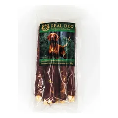 Real Dog Skanėstai Žaliaminės odos ritinys su antiena 25cm 500g