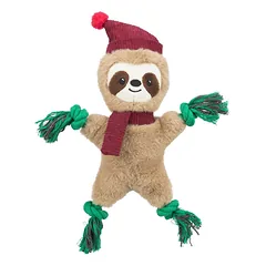 Trixie Xmas Sloth pliušinis ir virvinis žaislas šunims, 30 cm