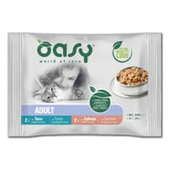 Oasy konservų rinkinys su žuvimi katėms - Pet24