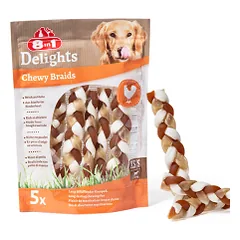 8in1 Delights Chewy Braids skanėstas mažų veislių šunims, 75 g
