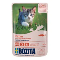 Bozita Kitten konservai su lašiša kačiukams