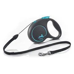 Flexi Black Design S virvelinis pavadėlis šunims iki 12 kg, 5m, įv.spalvų